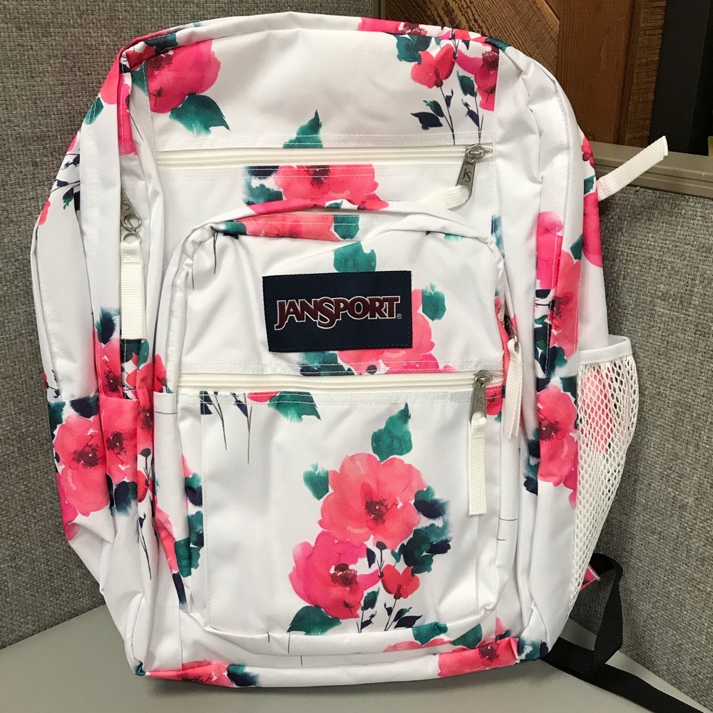 JanSport Big Student Backpack 🎒 - Watercolor Rose